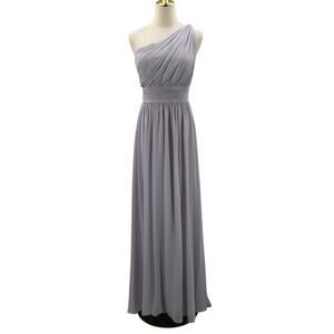 AW BRIDAL SZ 12 L dove grey Grace bridesmaid formal Party maxi dress NEW B146